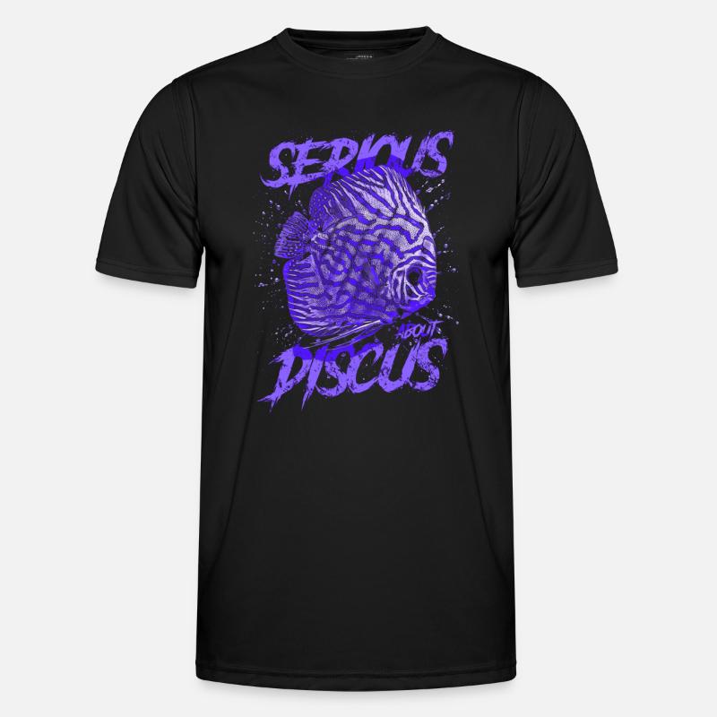 Ernsthaft über Diskusfischhalter Aquarianer - Männer Funktions-T-Shirt - Schwarz