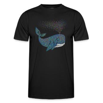 Fastnacht - Karneval - Karnewal - Wortspiel - Männer Funktions-T-Shirt - Schwarz - Vorne - AI Model Male 178 dark (178cm)