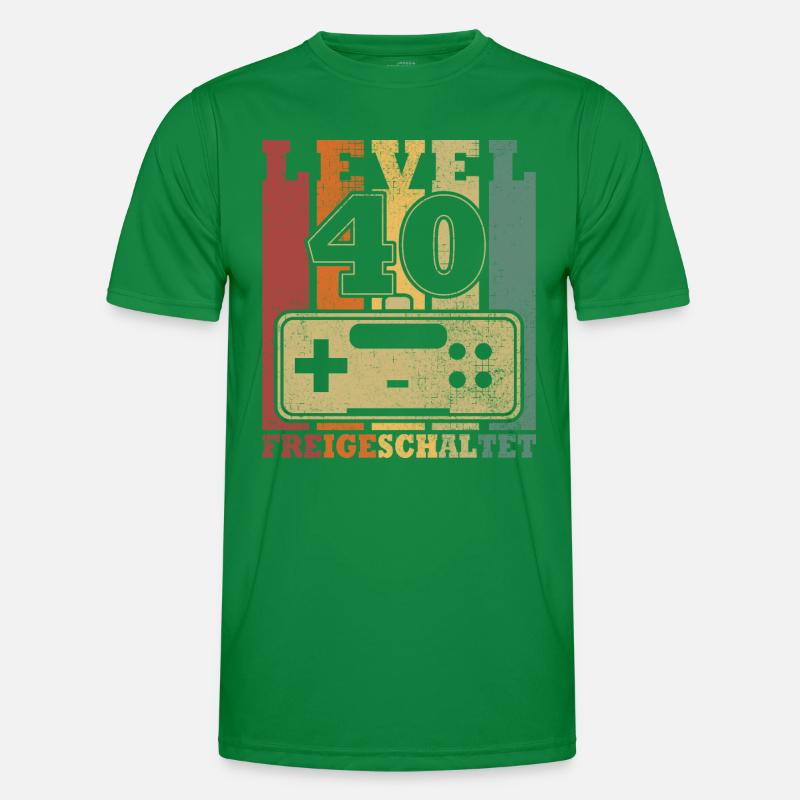 Level 40 Freigeschaltet Männer Funktions-T-Shirt