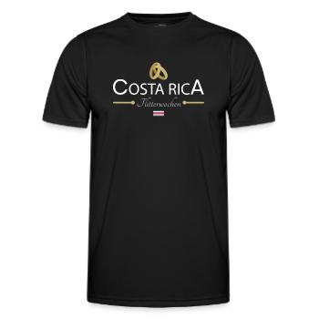 Flitterwochen Costa Rica - Männer Funktions-T-Shirt - Schwarz - Vorne - AI Model Male 178 dark (178cm)