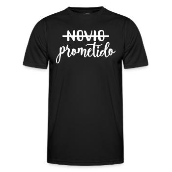 Prometido Verlobter Verlobter Verlobt Hochzeit Bräutigam zu sein - Männer Funktions-T-Shirt - Schwarz - Vorne - AI Model Male 178 dark (178cm)