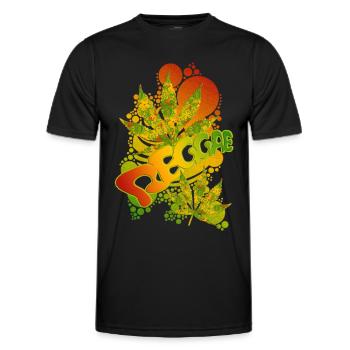 REGGAE - Men's Functional T-Shirt - black - Front - AI Model Male 178 dark (178cm)