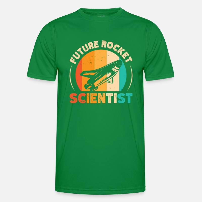 Future Rocket Scientist Retro Aerospace Engineer Men's Functional T-Shirt