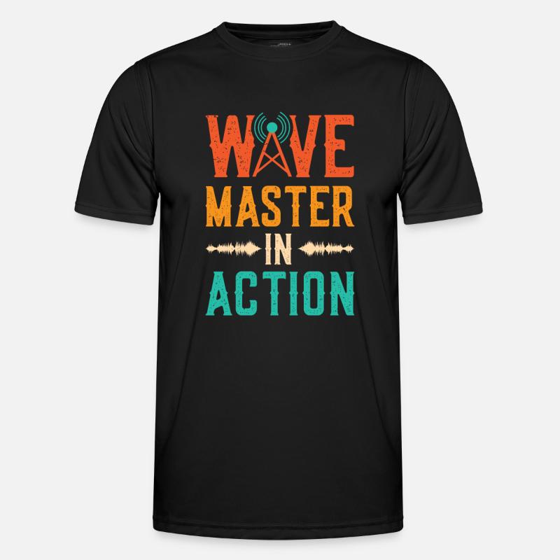 Wave Master In Action Spruch - Programmsprecher Männer Funktions-T-Shirt