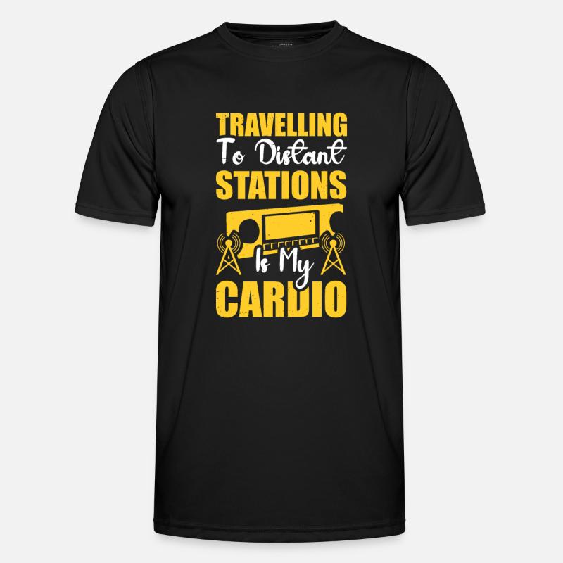 Programmsprecher Radio Turm Moderator Cardio Männer Funktions-T-Shirt