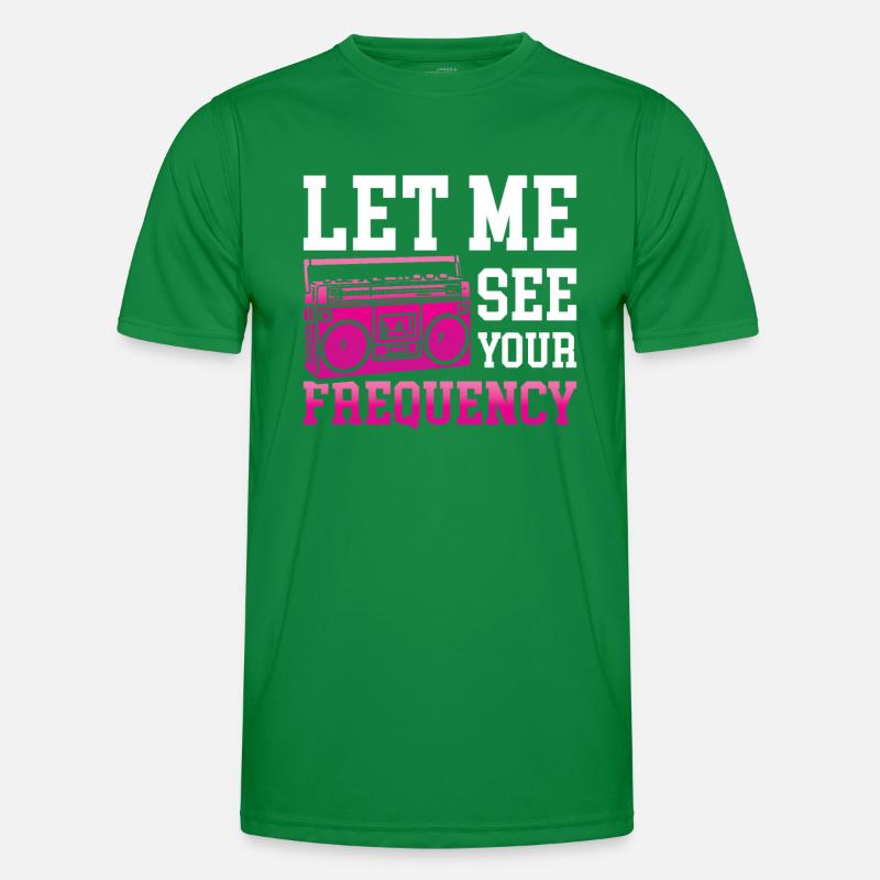 Radio Moderator - Let Me See Your Frequency Männer Funktions-T-Shirt