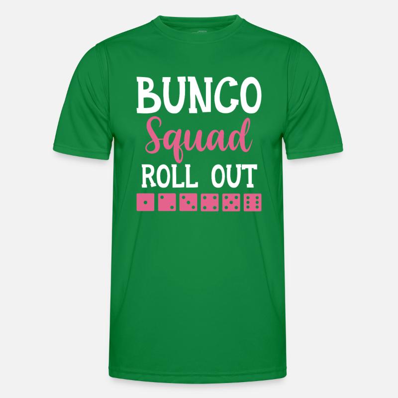 Bunco Player Gift Bunco Evening Dice Men's Functional T-Shirt