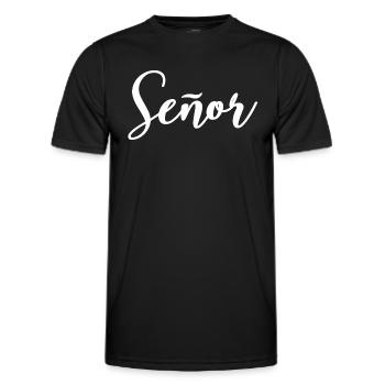 Señor Engagement Groom To Be Wedding Party - Men's Functional T-Shirt - black - Front - AI Model Male 178 dark (178cm)