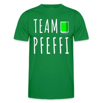 Pfefferminz Likör Pfeffi Vatertag Sauf - Männer Funktions-T-Shirt - Kelly Green - Vorne - AI Model Male 178 dark (178cm)