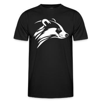 Dachs - Männer Funktions-T-Shirt - Schwarz - Vorne - AI Model Male 178 dark (178cm)