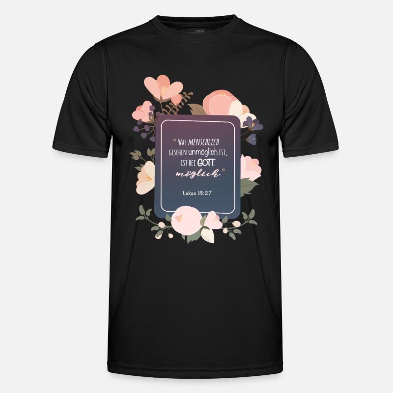 Bei Gott möglich Männer Funktions-T-Shirt