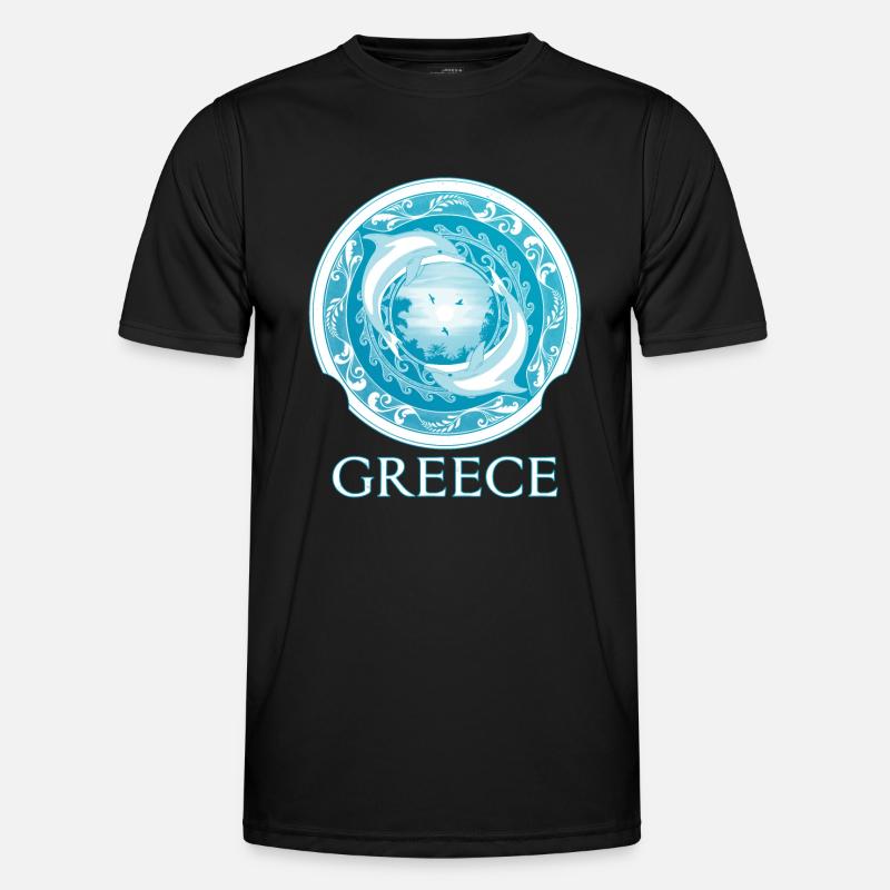 Dolphins Greece Hellas - Men's Functional T-Shirt - black