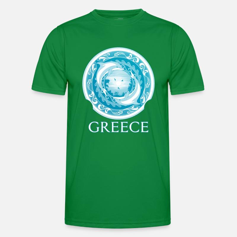 Dolphins Greece Hellas Men's Functional T-Shirt