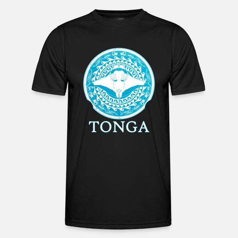 Tonga Mantarochen - Männer Funktions-T-Shirt - Schwarz