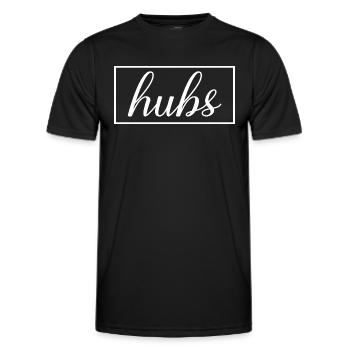 Hubs Matching Engagement Wedding Honeymoon - Men's Functional T-Shirt - black - Front - AI Model Male 178 dark (178cm)