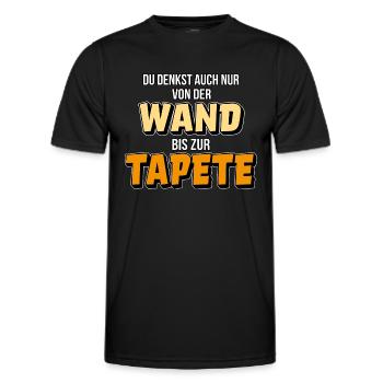 Maler und Lackierer Malermeister Spruch lustig - Männer Funktions-T-Shirt - Schwarz - Vorne - AI Model Male 178 dark (178cm)