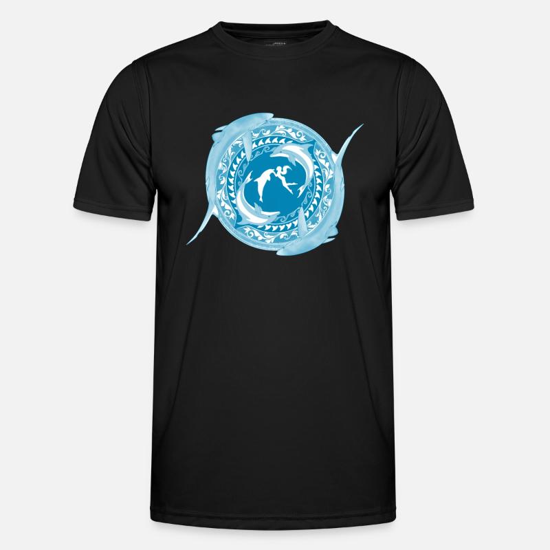 Tochter von Poseidon - Männer Funktions-T-Shirt - Schwarz