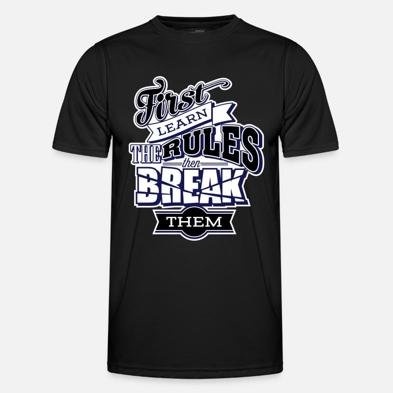 break the rules - Men's Functional T-Shirt - black