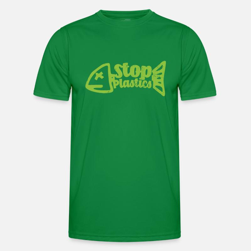Stop Plastik Männer Funktions-T-Shirt