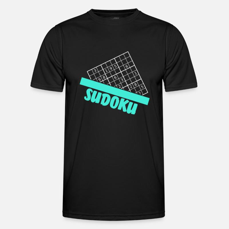Sudoku Geschenk - Männer Funktions-T-Shirt - Schwarz