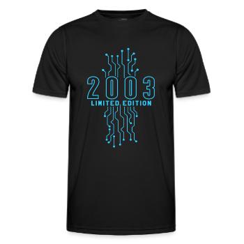 Geburtstag 2003 Gaming Limited Edition Gamer - Männer Funktions-T-Shirt - Schwarz - Vorne - AI Model Male 178 dark (178cm)