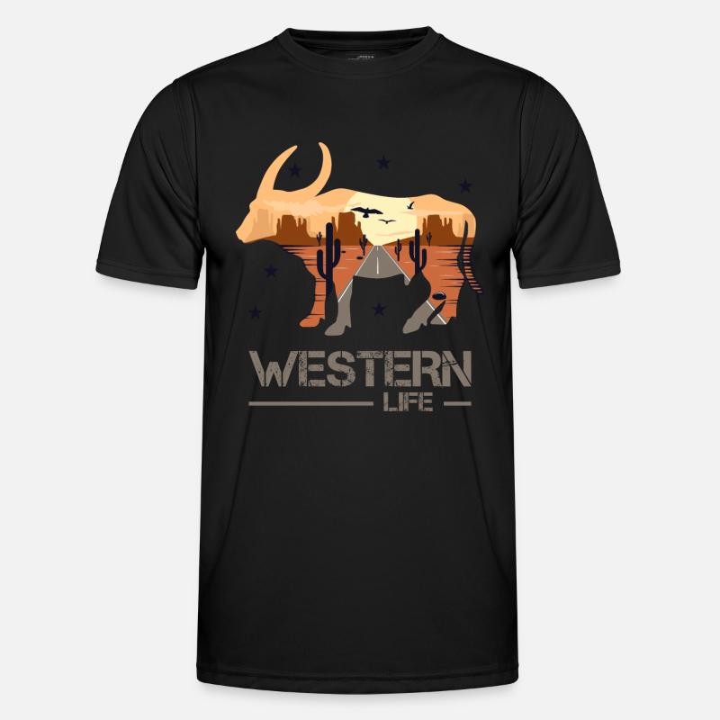 Western Männer Funktions-T-Shirt