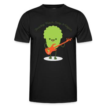 Knackig Frisch Sexy Vegan - Männer Funktions-T-Shirt - Schwarz - Vorne - AI Model Male 178 dark (178cm)