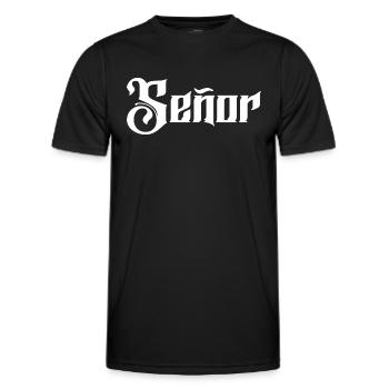 Señor Engagement Groom To Be Wedding Party - Men's Functional T-Shirt - black - Front - AI Model Male 178 dark (178cm)