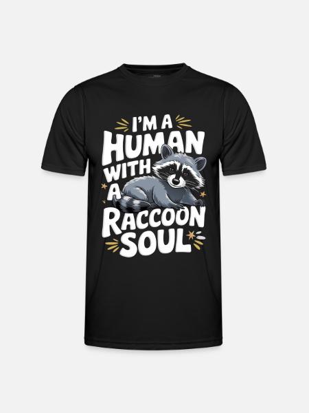 Raccoon - Men's Functional T-Shirt - black