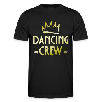 Dancing Crew - Männer Funktions-T-Shirt - Schwarz - Vorne - AI Model Male 178 dark (178cm)