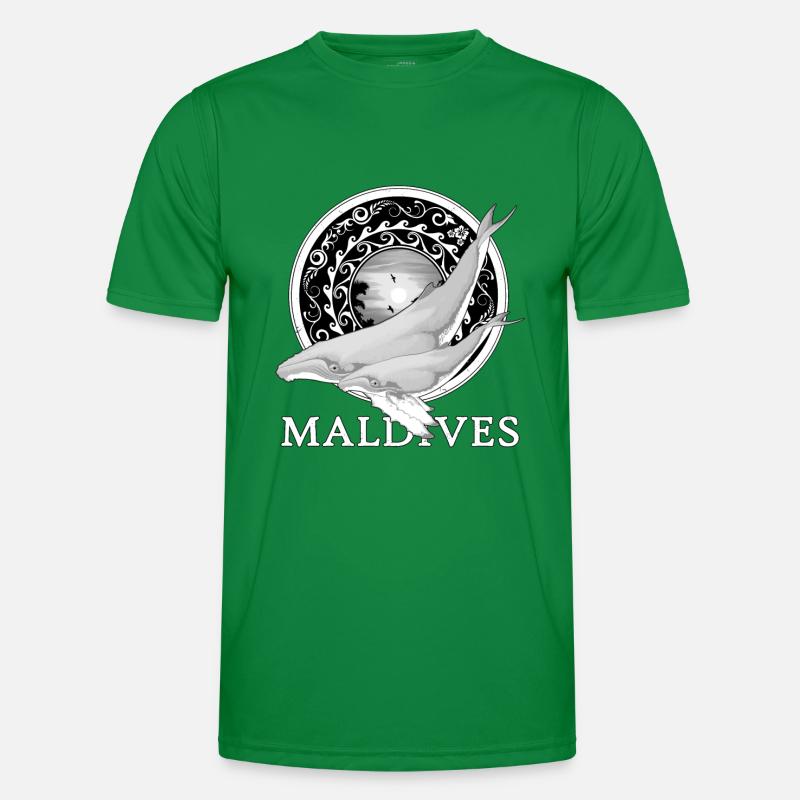Buckelwale Malediven Männer Funktions-T-Shirt