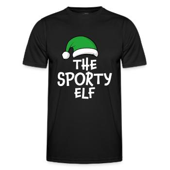 Der sportliche Elf - Männer Funktions-T-Shirt - Schwarz - Vorne - AI Model Male 178 dark (178cm)