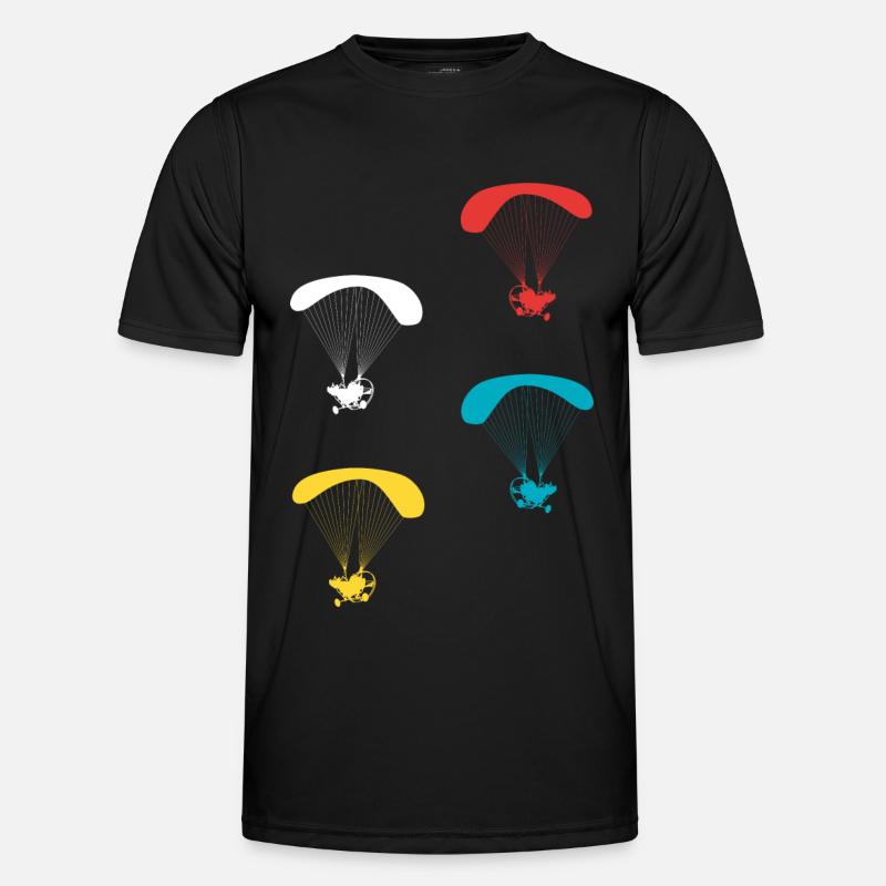 Motorized Paraglider Pilot - Men's Functional T-Shirt - black