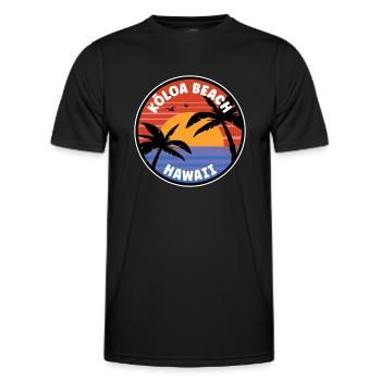 Kōloa Beach Hawaii Sunrise - T-shirt sport Homme - noir - Devant - AI Model Male 178 dark (178cm)