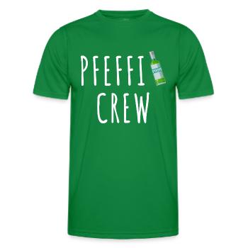 Pfefferminz Likör Pfeffi Vatertag Sauf - Männer Funktions-T-Shirt - Kelly Green - Vorne - AI Model Male 178 dark (178cm)