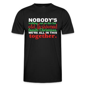 Merry Christmas - Men's Functional T-Shirt - black - Front - AI Model Male 178 dark (178cm)