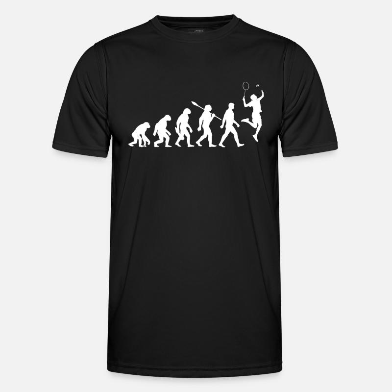 Evolution - Badminton - Sport - Men's Functional T-Shirt - black