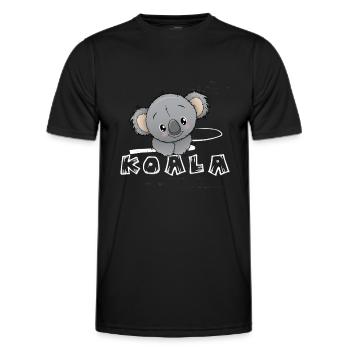 Koala Koala amoureux cadeaux vetements bebe - T-shirt sport Homme - noir - Devant - AI Model Male 178 dark (178cm)