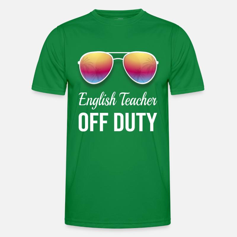 Englisch Lehrer Schule Ruhestand Geschenk Männer Funktions-T-Shirt