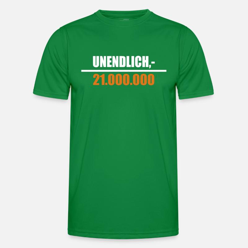 Unendlich geteilt durch 21 Millionen Männer Funktions-T-Shirt