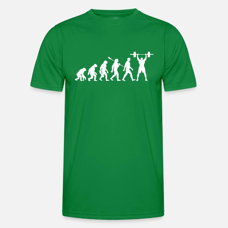 Evolution - Gewichtheben - Kraftsport Männer Funktions-T-Shirt