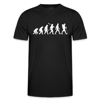 Evolution - Hiking - Hiking - Trekking - Men's Functional T-Shirt - black - Front - AI Model Male 178 dark (178cm)