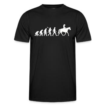 Evolution - Équitation - Équitation Western - T-shirt sport Homme - noir - Devant - AI Model Male 178 dark (178cm)