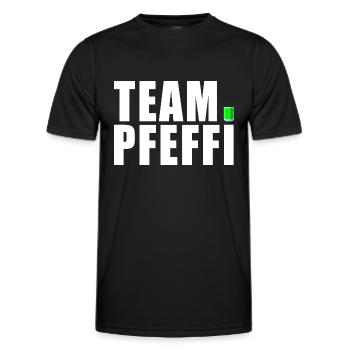 Pfefferminz Likör Pfeffi Vatertag Sauf - Männer Funktions-T-Shirt - Schwarz - Vorne - AI Model Male 178 dark (178cm)