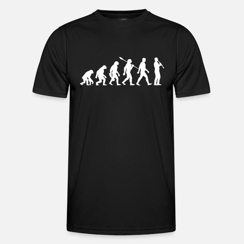 Evolution - Musician - Clarinetist - Men's Functional T-Shirt - black