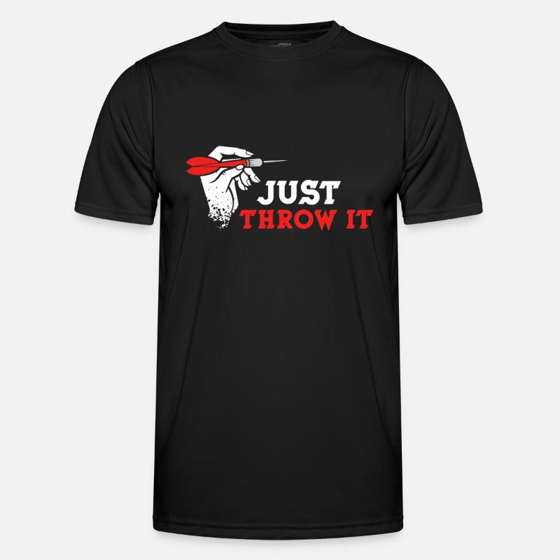 Just Throw It Darts - Men's Functional T-Shirt - black