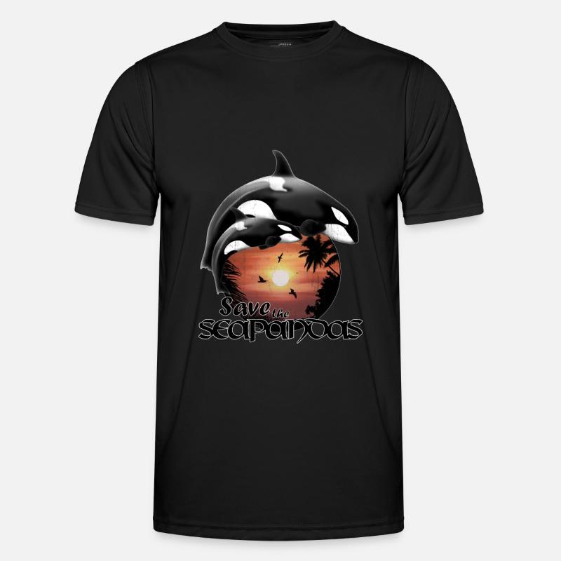 Orca killer whales Men's Functional T-Shirt