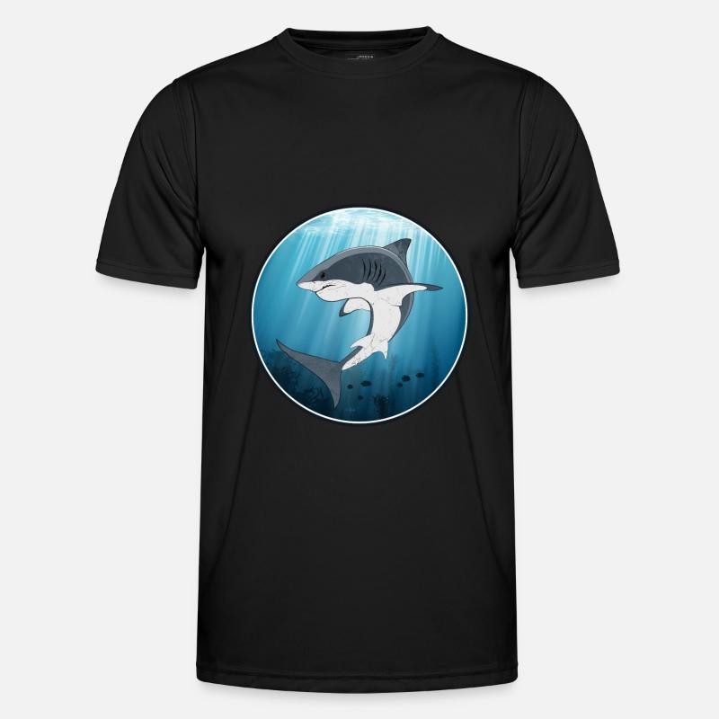 White shark - Men's Functional T-Shirt - black
