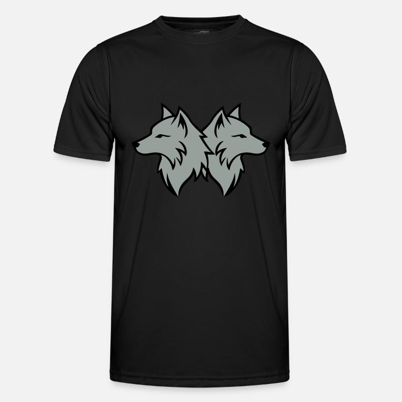 Wolf Team Pack - Men's Functional T-Shirt - black