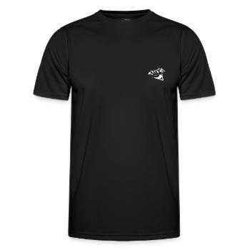 ski berge - Männer Funktions-T-Shirt - Schwarz - Vorne - AI Model Male 178 dark (178cm)